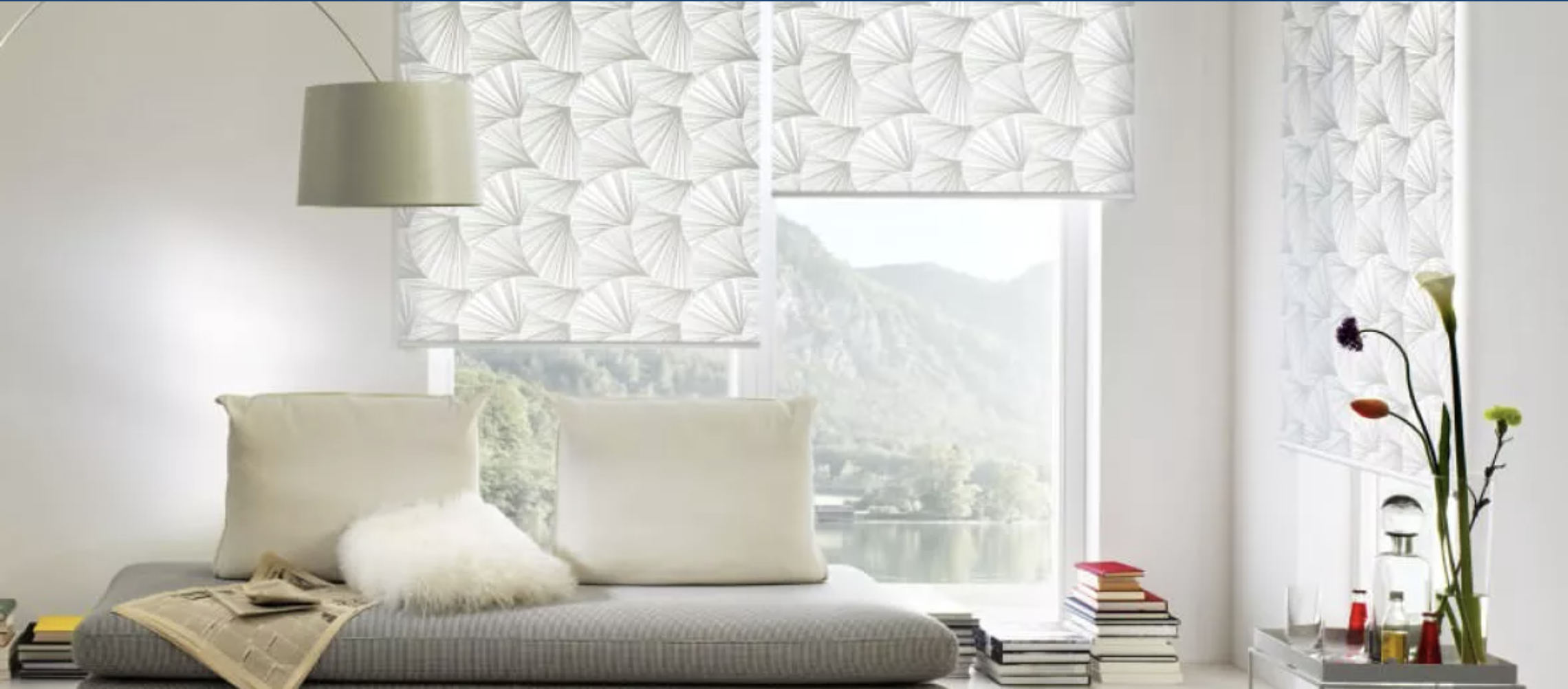 Elegant roller blinds for bedroom privacy